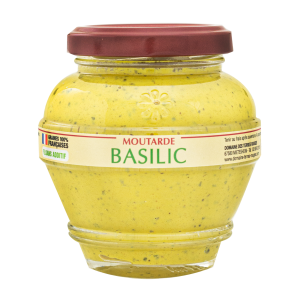 Moutarde au Basilic graines françaises sans additifs