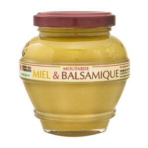 Moutarde au Miel et au Balsamique graines françaises sans additifs