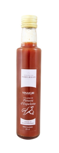 Vinaigre à la Pulpe de Piment d'Espelette